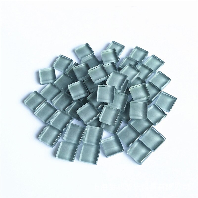 Micro Glas Tiny Mini Mozaïek Tegel DIY Hobby Kinderen Handgemaakte Crystal Gratis Stone Craft Materiaal Creativiteit: gray