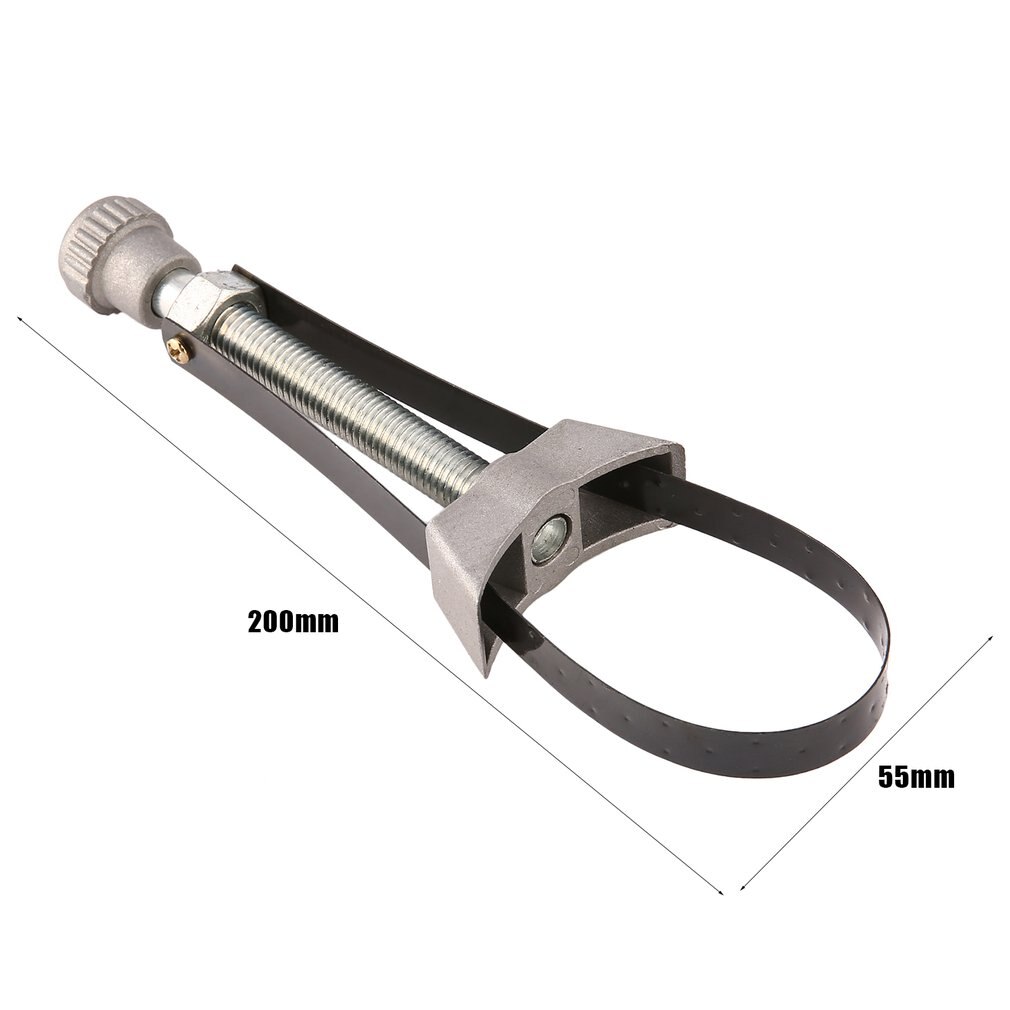 Llave de correa de filtro de aceite de hasta 120mm de diámetro, herramienta de extracción de filtro de aceite ajustable, herramientas portátiles de mano para automóvil