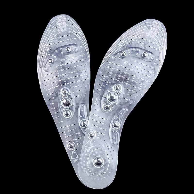 Magnetisk akupressur innleggssåler massasje sko pads for slanking vekttap fot masserer føtter helsevesen magnet innleggssåle såle pads