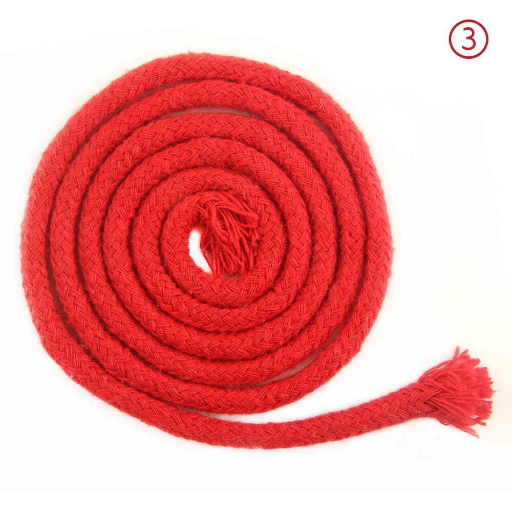 Ficelle colorée de 5mm, accessoires pour bricolage, cordon rond en coton pour vêtements, corde à dessin en macramé de 10 m/min/lot