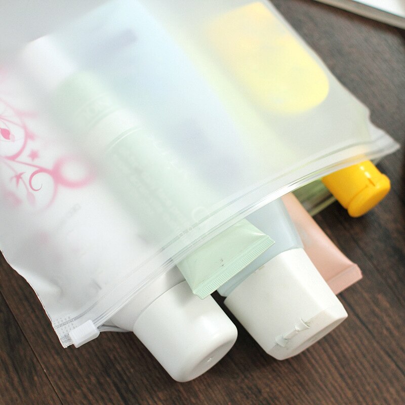 Reclosable Clear Plastic Self Adhesive Bag Zipper Multi-Size Waterproof Clear Transparent Plastic Package Cloth Travel Organizer