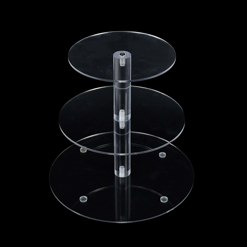 3 Tier Cake Holder Transparent Round Acrylic Cupcake Cake Stand Assemble Disassemble Birthday Tools Party Stand Decoration