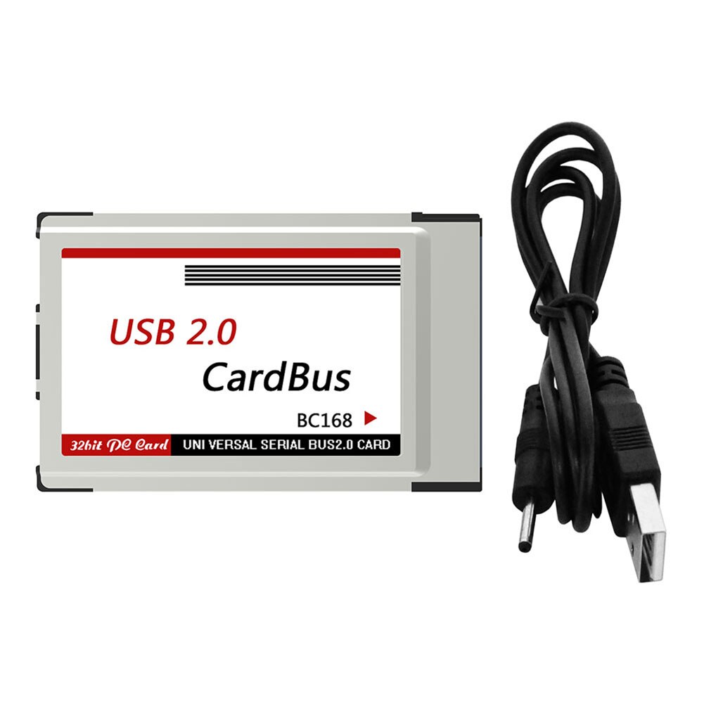 Convertidor de PCMCIA a USB 2,0 para ordenador portátil, adaptador de tarjeta Express PCI de 2 puertos,: Default Title