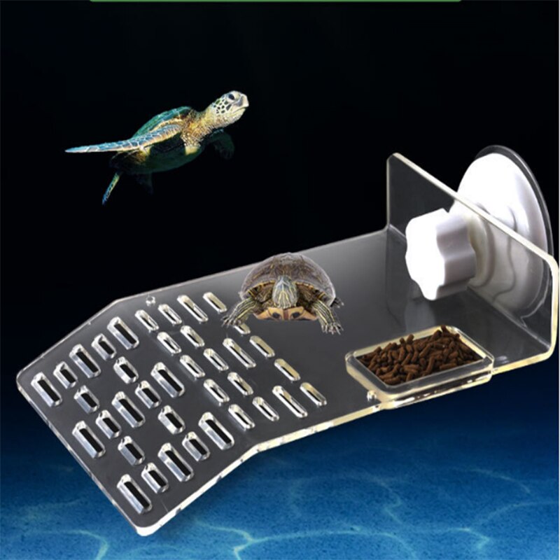 Schildpad Platform Acryl Drijvende Eiland Schildpad Reptiel Pet Koesteren Terug Drijvende Platform Schildpad Klim Plank Aquarium Tool