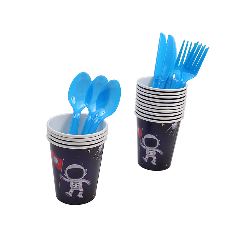 Rum kage topper tegneserie raket kage dekoration tillykke med fødselsdagen banner børn fødselsdag temafest fødselsdag kage topper forsyninger