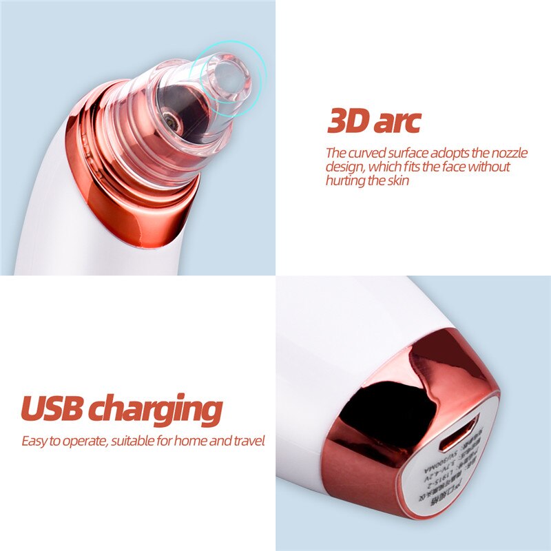 CkeyiN Visual Blackhead Remover with Camera WIFI Pore Vacuum Cleaner 20x Magnification Acne Comedone Extractor Suction Tool 48