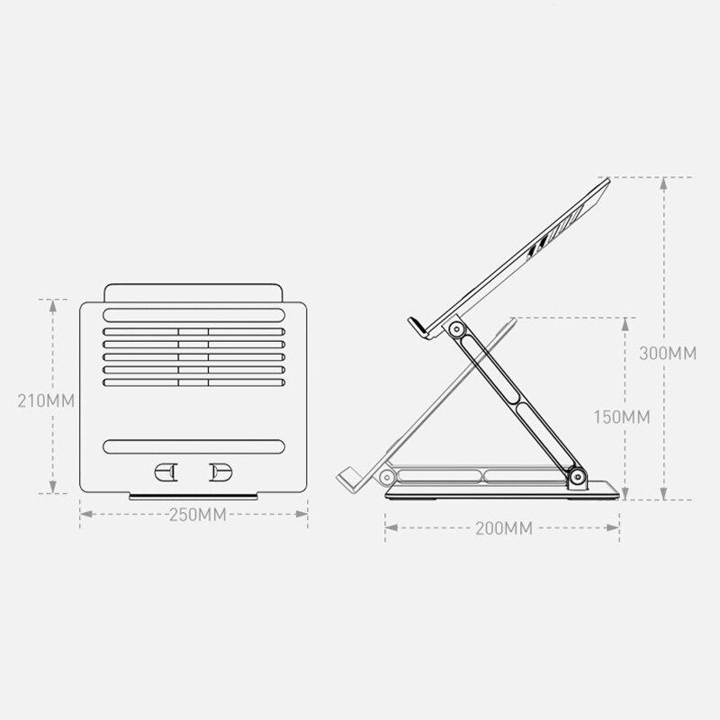 Laptop Stand Portable Gaming Notebook Aluminum Alloy Cooling Folding Lift Office Stand Computer Stand Chromebook