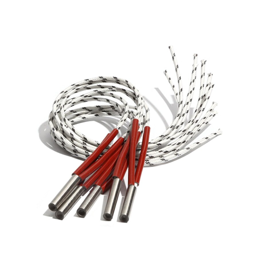 5 sztuk 7mm 50 ~ 60mm 316SUS wysokiej gęstości Single-End grzałka patronowa 110V/220V/380V 140W/150W/160W/170W