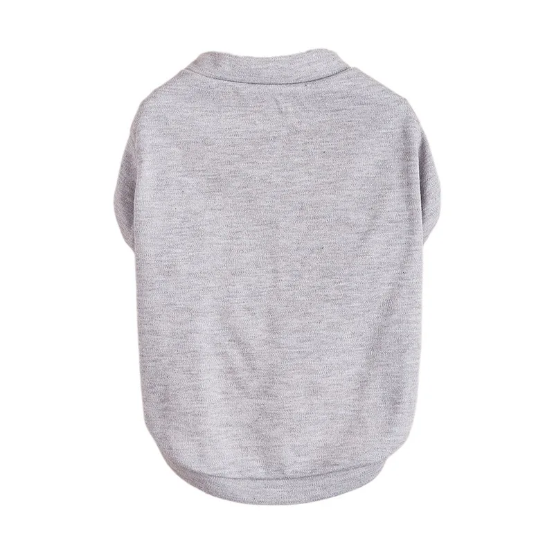 Breathable Dog T-shirt Solid Comfortable Thin Vest for Yorkshire Terrier Cute Summer Pet Clothes Dog Vest Pet Supplies: M / GRAY