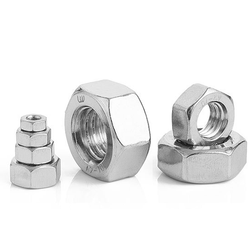 Écrous hexagonaux hexagonaux en acier inoxydable 304, 10 pièces/lot, DIN555 M2 M2.5 M3 M3.5 M4 M5 M6 M8 M10
