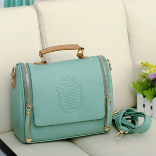 School Tieners vrouwen cross body bag tonvormige Pu vrouwen schouder capaciteit Messenger Bags Dame Handtassen Groen: Green