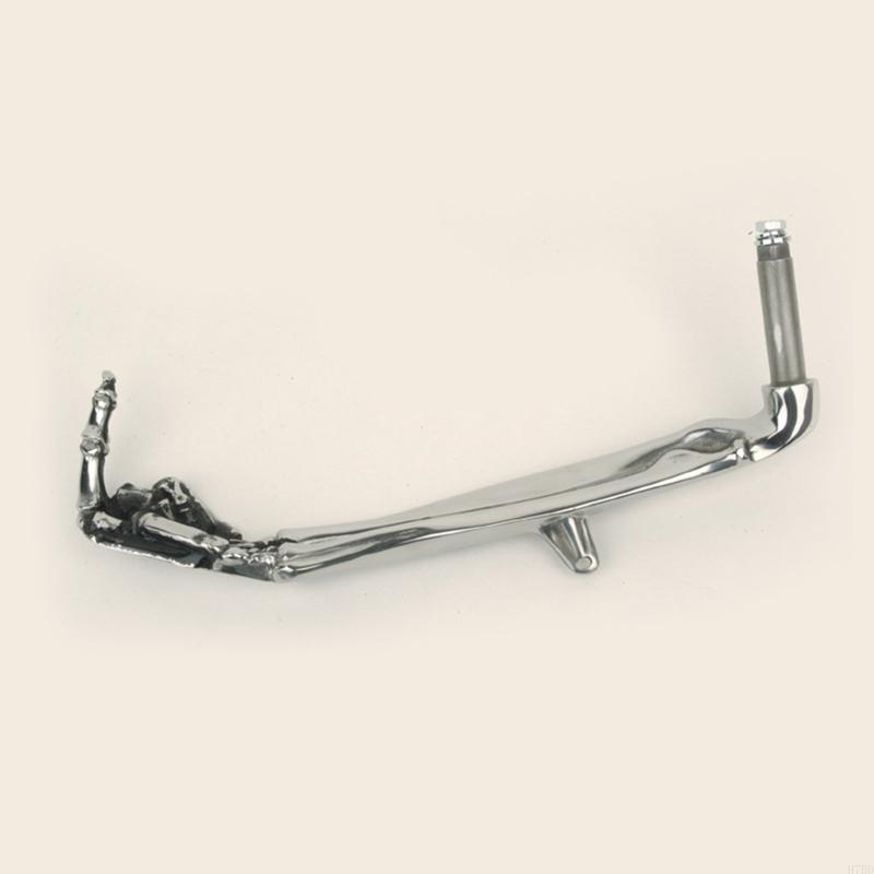 H7bd atv universal ajustável kickstand suporte lateral rack estacionamento suporte pé scooter e-bike suporte lateral