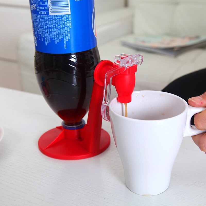 Novelty Saver Soda Beverage Dispenser Bottle Coke Upside Down Drinking Water Dispense Machine Switch Bar Party Kitchen Gadget
