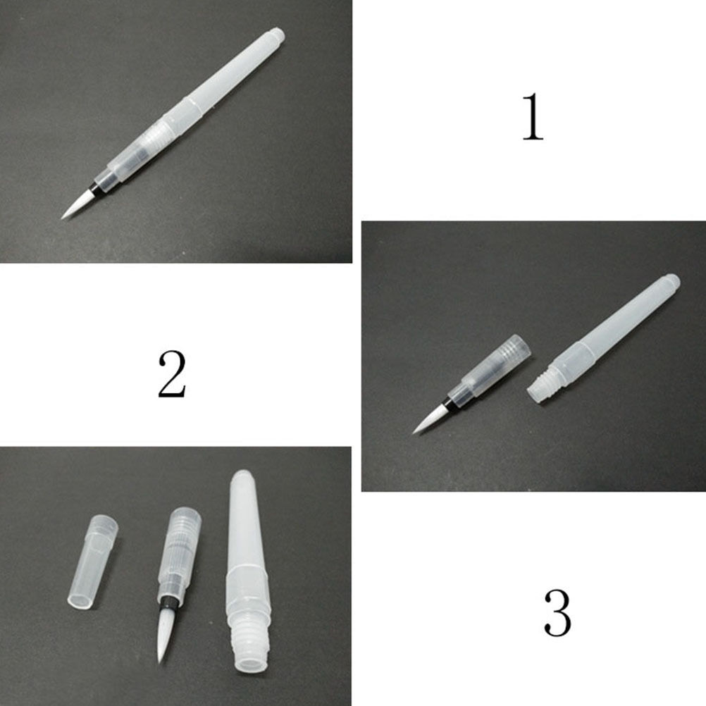 Pluma de tinta piloto 3 uds para acuarela de pincel de agua dibujo y caligrafía herramienta de pintura cepillo de Nylon punta con depósito rellenable