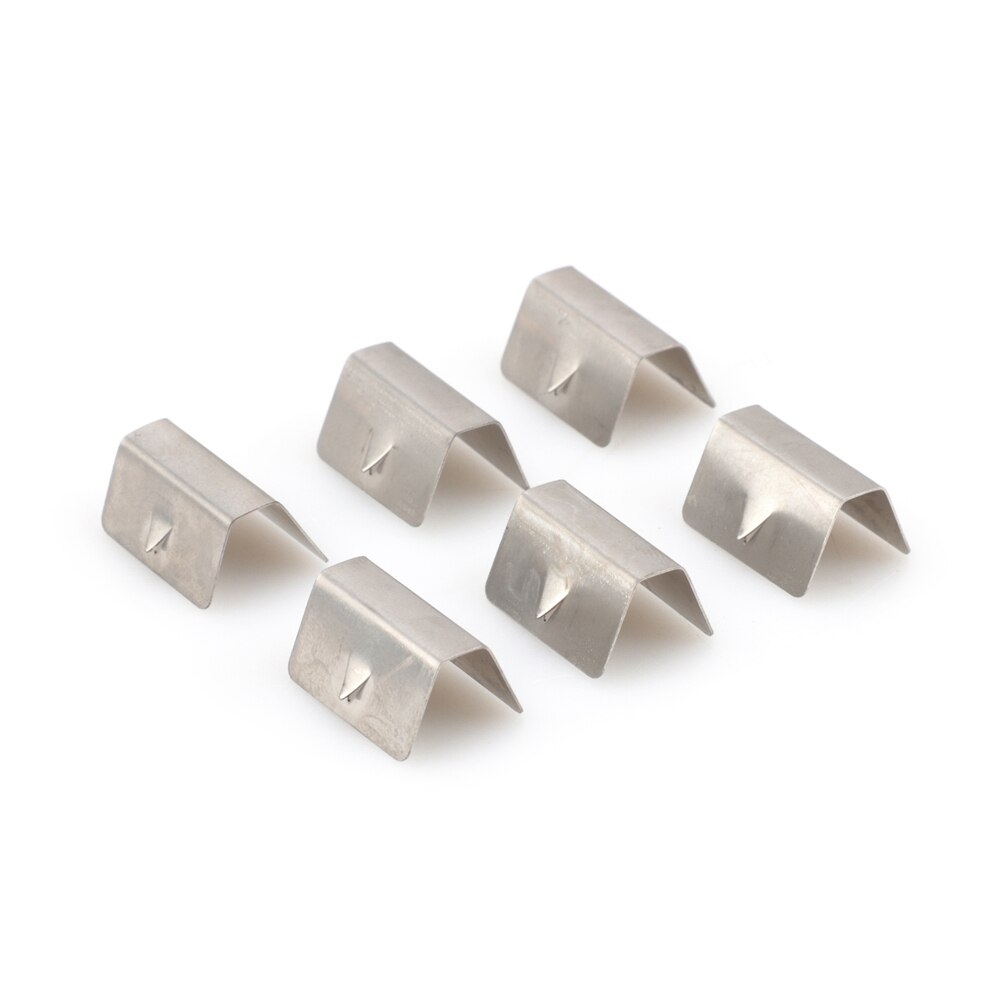 Wind / Rain Deflector Metal Fitting Clips Replacements For Heko G3 SNED Clip Stainless Steel Car Window Deflectors Accessories: 6PCS