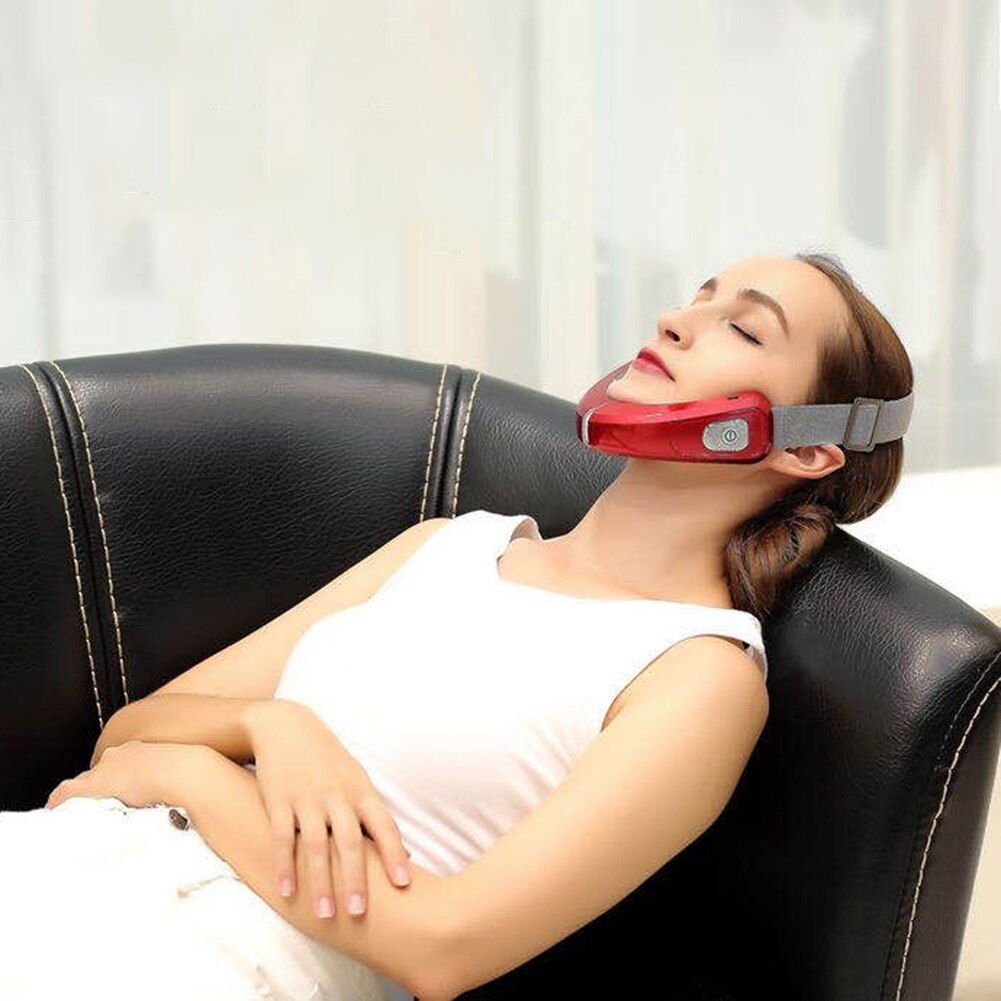 Face Chin V-Line Lift Up Belt Remote ControlLED Photon Therapy Facial Lifting EMS Facial Slimming V-Face Care Device