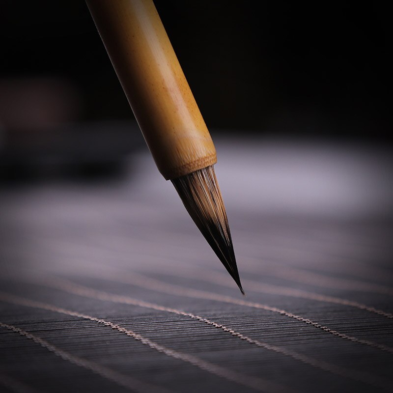Chinese Calligraphy Brush Pen Rabbit Hair Writing Brush Small Regular Script Chinese Brush Huzhou Calligraphy Drawing Practice
