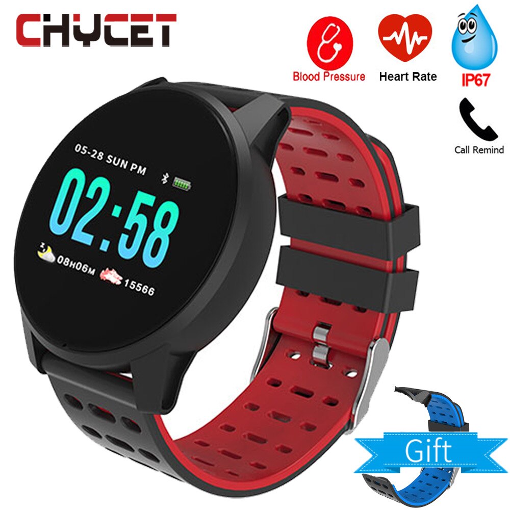 Fitness Tracker Smart Armband Bloeddruk Meting Horloge Hartslagmeter Waterdicht IP67 Smart Band Horloge Vrouwen Mannen