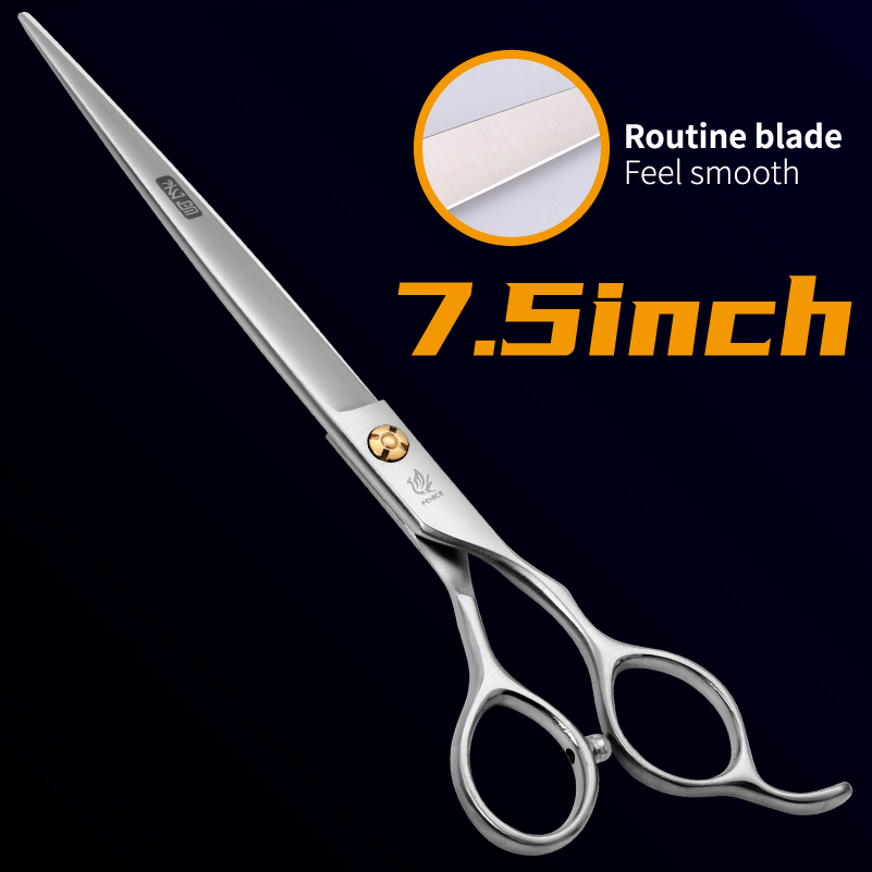 Fenice 7.0/7.5 Professionele Grooming Snijden Rechte Schaar Japan 440C Seratted Shear voor Dogstylist: Dark Khaki