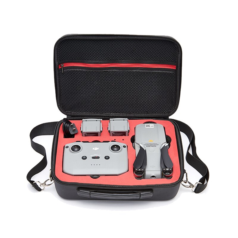 Dji mavic air 2 bag vanntett bærbar air 2 bæreveske håndveske dji air 2 bag case drone tilbehør: Pu rød