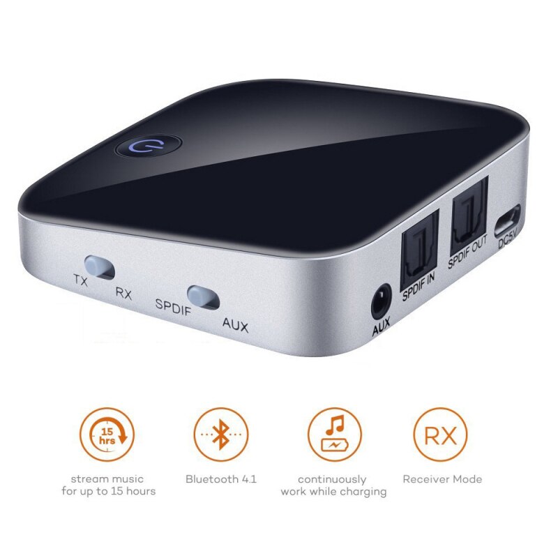Bluetooth Transmitter Receiver Wireless Audio Bluetooth Adapter Optical 3.5mm Stereo Output Support SBC RX ACC r29