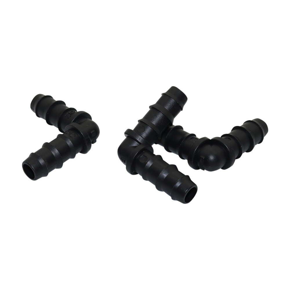 DN12 Right angle bend joint Garden drip irrigation Pipe connector Agriculture Greenhouse Watering hose Barb connector 20 Pcs