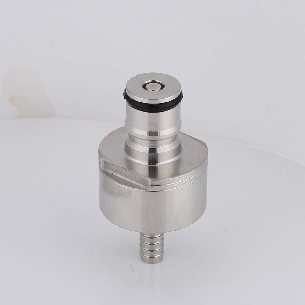304 Stainless Carbonation Cap w/ 5/16" Barb, Ball Lock Type, fit soft drink PET bottles, Homebrew Kegging