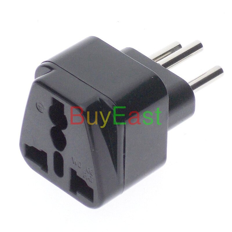 Lot 10 ZWITSERSE Zwitserland 3-pin Power Plug Adapter Convert EU/GE/US/AU/UK /China .... Wereld Plug AC100 ~ 250V 10A Zwarte kleur