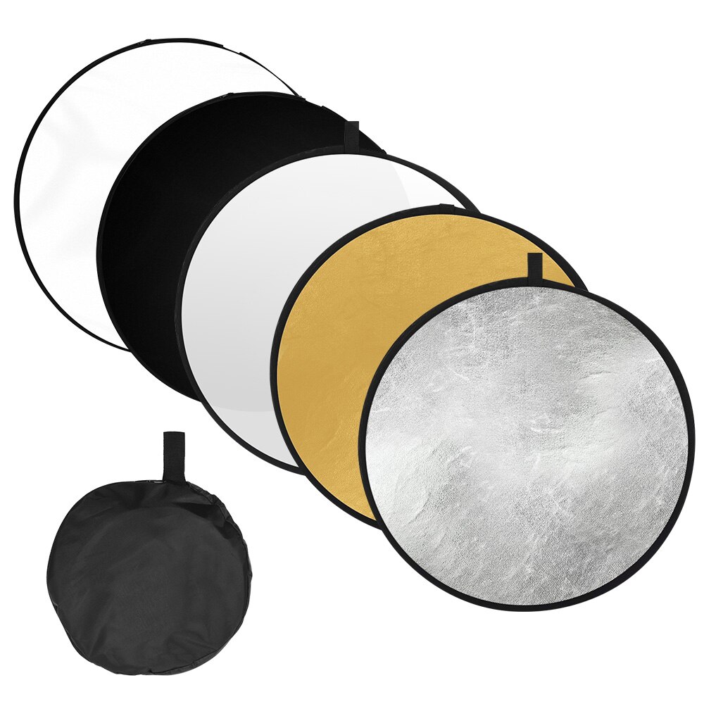 Photography Light Reflector 3 OPTIONS Photography Light Reflector 2-in-1/5-in-1/7-in-1 Collapsible Portable for Studio Outdoor: Option 2