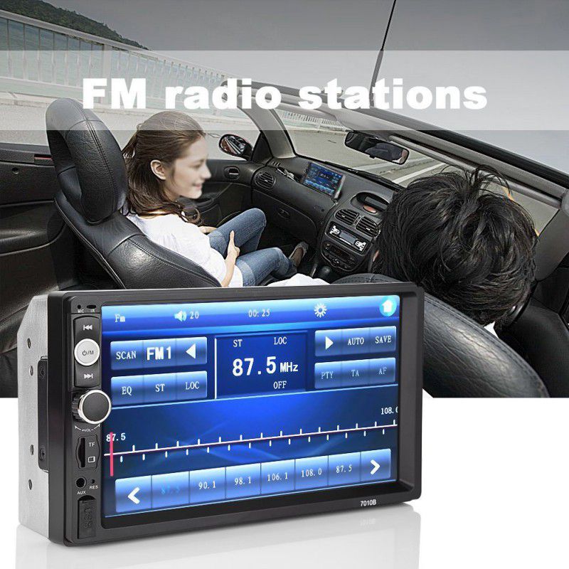 2 din autoradio met stereo, 7010b multimediaspeler, 7 inch hd,  mp5 -touch sn, digitaal display, bluetooth, usb, fm-autoradio