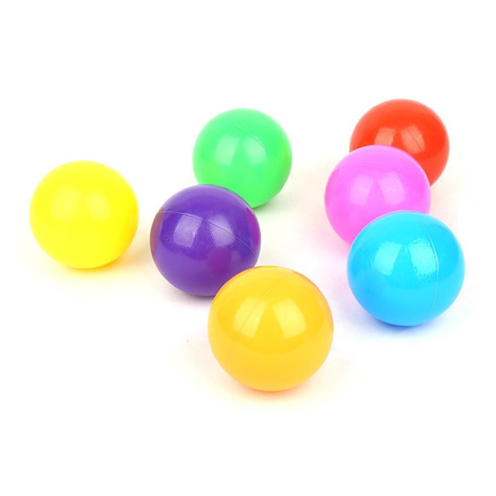 50PCS Ocean Balls giocattoli per piscina d&#39;acqua plastica morbida ecologica colorata palla di plastica morbida giocattolo colore casuale giocattolo esterno