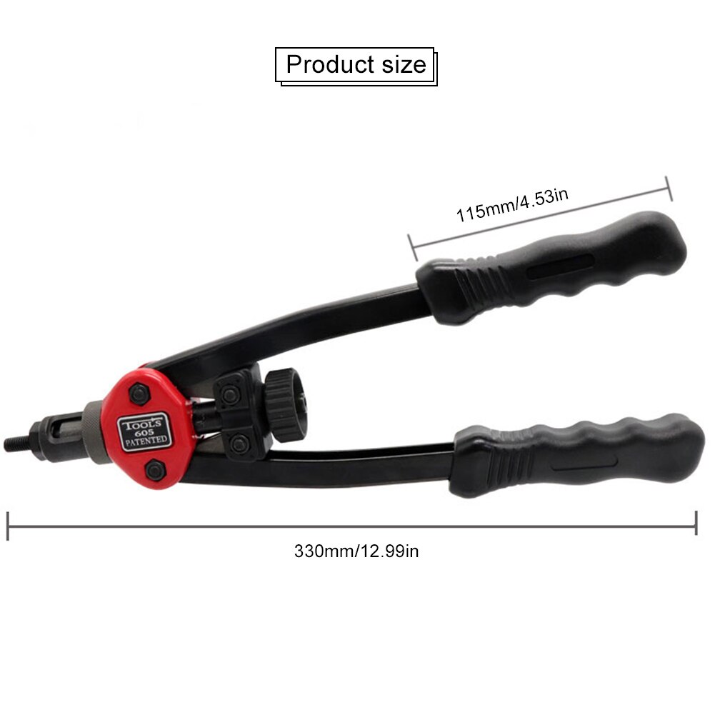 8Pcs/Set Riveter Gun Hand Tool Insert Rivet Nut Manual Mandrels M3 M4 M5 M6 M8 M10 M12 Hand Rivet Nut Setter Kit Hand Tools
