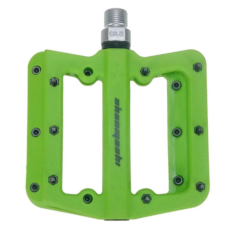 SHANMASHI DIVER Mountain Bike Pedals MTB Pedals BMX Bicycle Flat Pedals Nylon Multi-Colors Cycling Pedal Ultralight Parts: 2