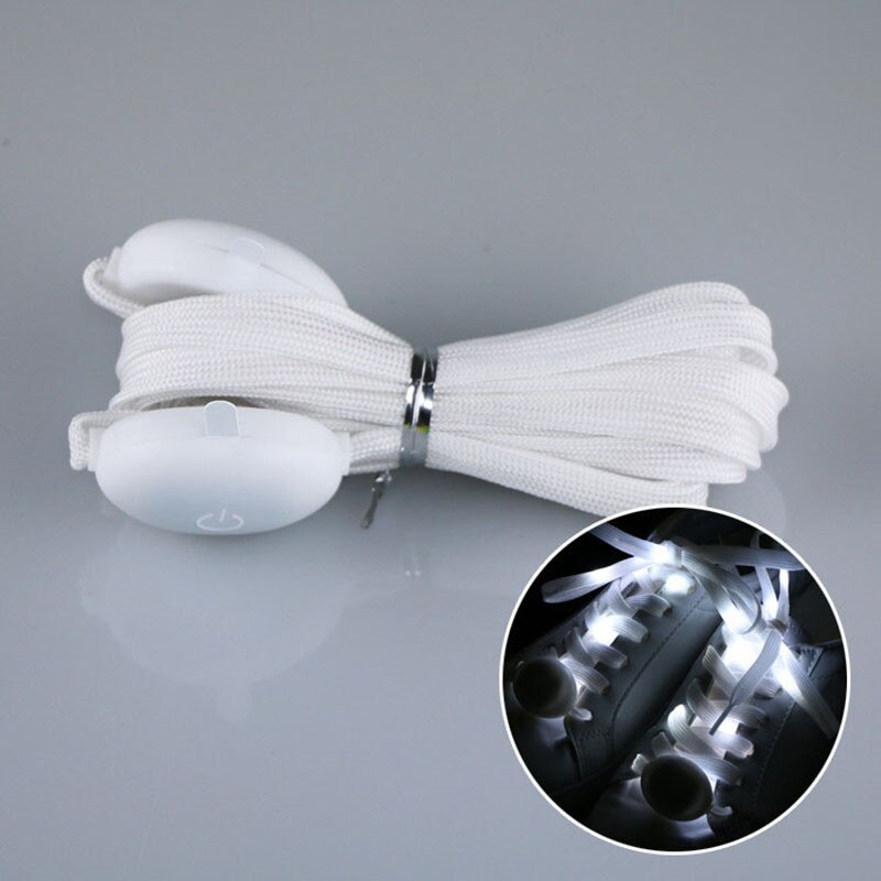 1 paar LED Sport Veters Flash Light Glow Stick Strap Schoenveters Disco Party Club Platte Schoenveters Tie schoen