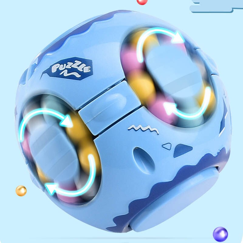 Puzzel Anti-Stress Speelgoed Magic Bean Roterende Kubus Stress Decompressie Speelgoed Volwassen Kinderen Intelligente Ontwikkeling Speelgoed