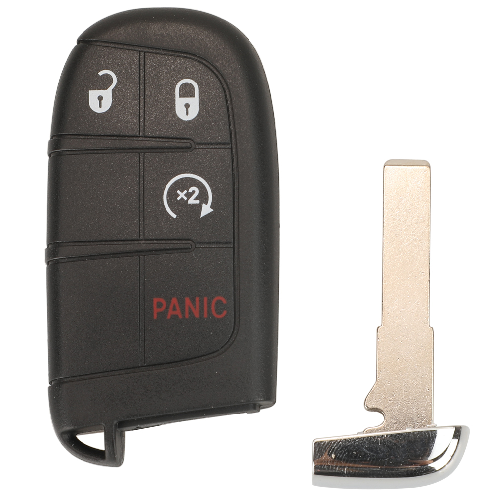 Jingyuqin 10 Uds SIP22 2/3/4/5 botones carcasa de llave a distancia de coche para Jeep Renegade Compass Auto SUV funda inteligente de entrada sin llave Fob: Morado