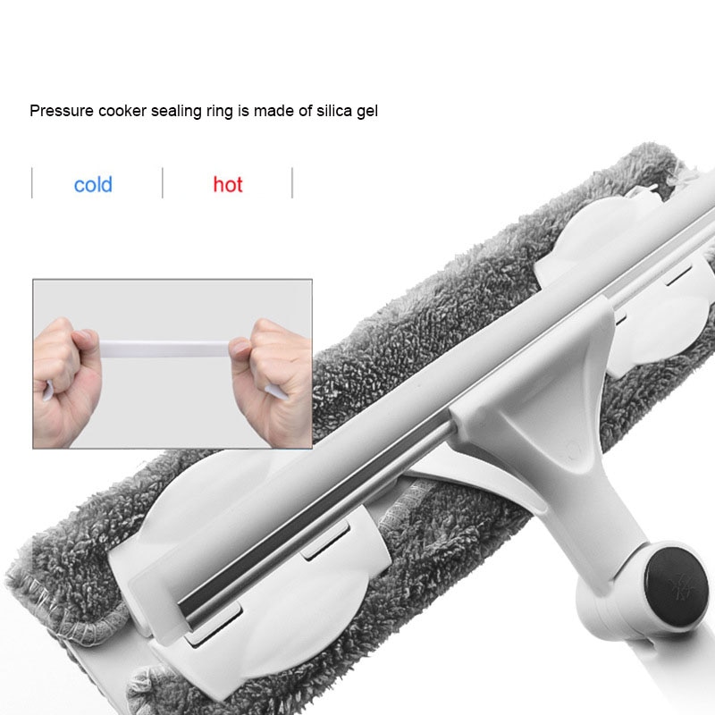 Rotating Head Glass Cleaning Mop Telescopic High-Rise Windows Cleaner Silicone Scratch Strip Long Handle Fiber Window Scrubbe