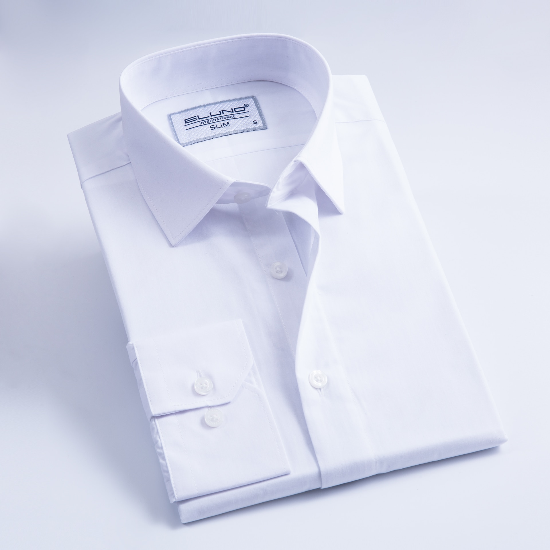 Chemise cintrée à manches longues pour hommes, vêtement masculin de , doux et confortable, blanc et pour les mariages et les affaires