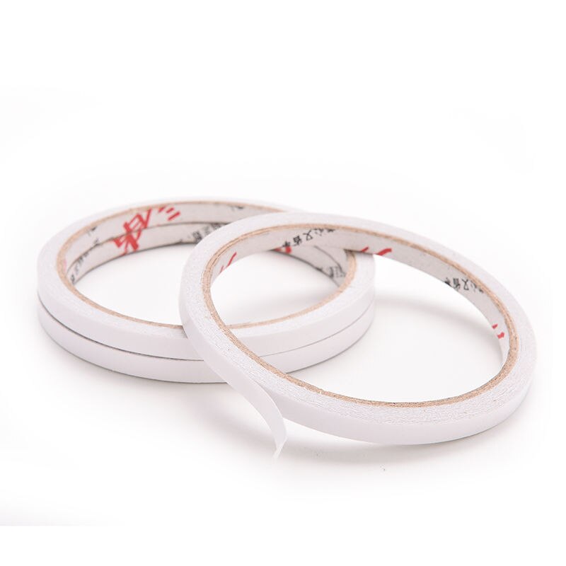 2 Rolls/set Double-Sided Tape 6mm Adhesive Tape Strong Sticker for Office School Stationery Supplies Students Good