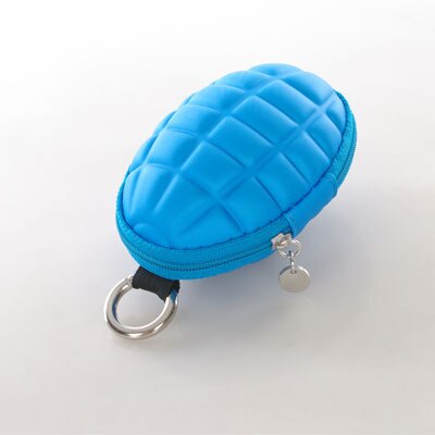 wallet women Multi-function grenades shape key package zero wallet necessary tide male wallet female bag coin purse Carteras: blue