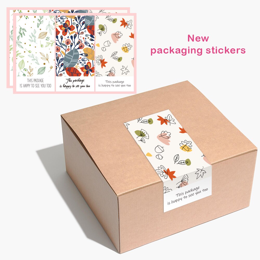 20-50pcs This Package Nice To Meet You Too Sticker Seal Label Thank You Small Business Handmade Merchandise Decoration Stickers