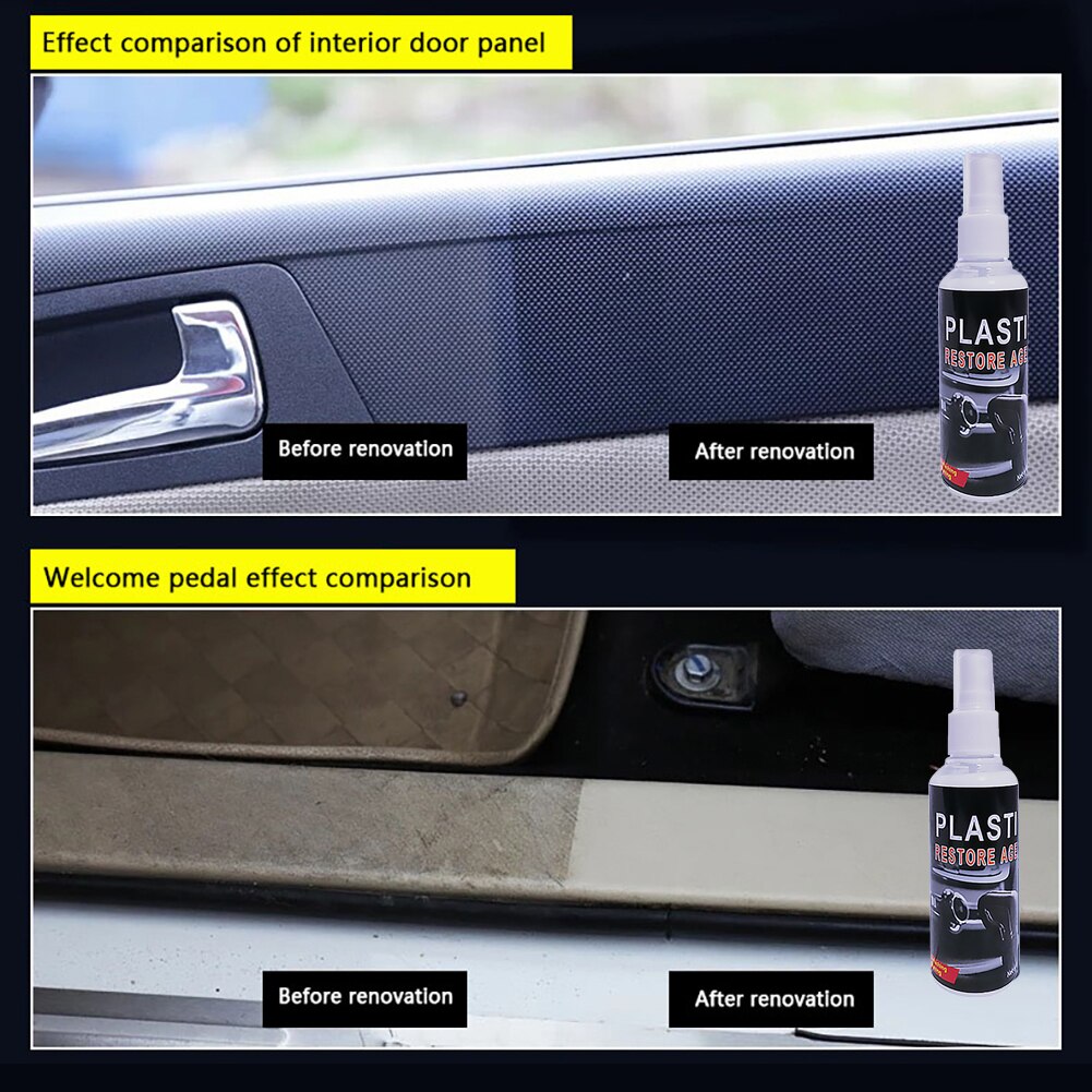 Plasltic Restoer Automotive Interior Plastic, Rubber, Leather Retreading Agent with Sponge