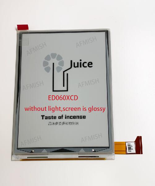 6 inch 100% eink LCD Display screen ED060XCD for onyx book ceaser 2 screen with backlight no touch