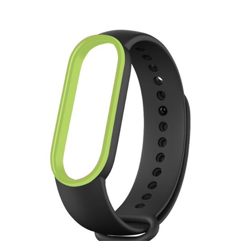 For Mi Band 5 Bracelet Strap Miband 5 Sport Strap Double Color Replacement Silicone Wrist Straps For Xiaomi Mi Banda Smartband: P