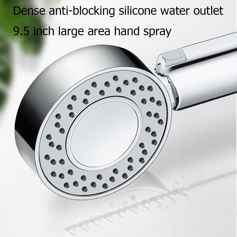 Double Sided Shower Head SPA Nozzle Bathroom Douche Sponsnal Bath High Pressure Handheld Stop Water Saving Booster Shower Head