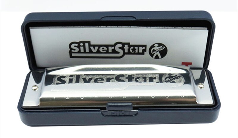 Hohner Harmonica Silver Star 10 Gaten Blues Harp Diatonische Sleutel Van C Jazz Band Mond Orgel Instrumentos Musicais harp