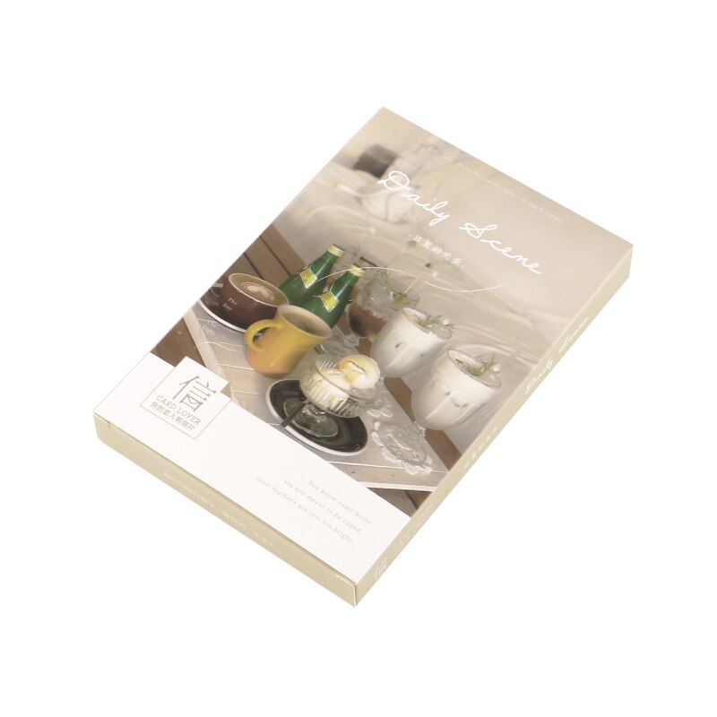 30 Pcs/Set Daily Scene Postcard Aesthetic Scenery Art Greeting Cards Photo Wall Decoration Card Message Card