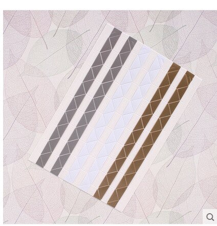 PVC Stickers DIY Photo Albums Frame Corner Paste Manual Photo Album Picture Decoration Accessories: gold silver