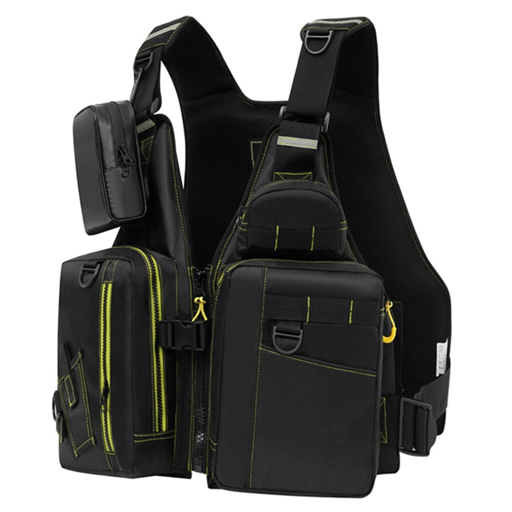 Angeln Schwimmweste Mehrere Taschen Flotation Schwimmweste Erwachsene Auftrieb Weste draussen Atmungsaktive leben jacke für angeln