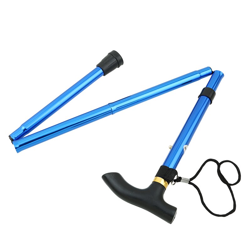 Spaserstokk fotturstenger sti ultralette 4 seksjoner justerbare stokker aluminiumslegering sammenleggbare stokker